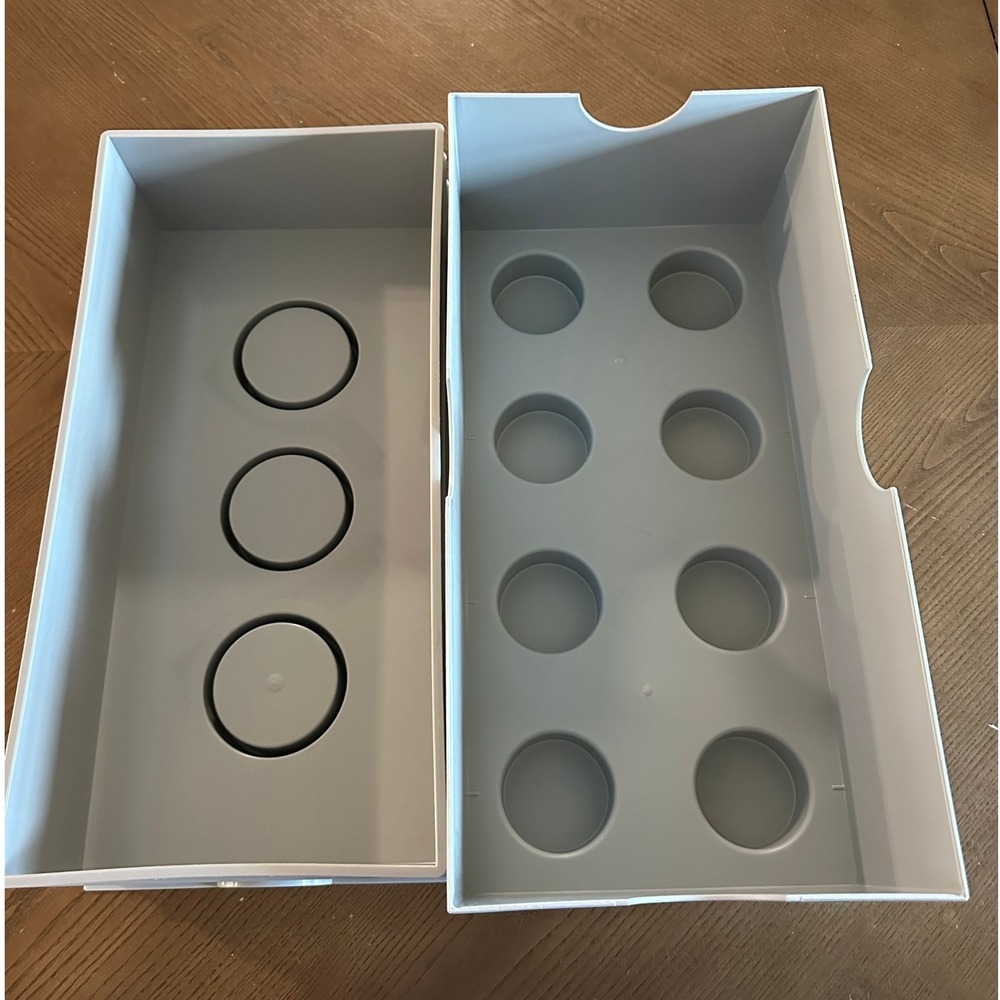 LEGO Storage Brick 8 Light Gray Stackable Toy Box Container - Picture 4 of 5